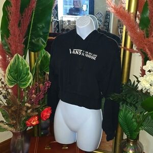 Vans XS Black Cropped Hoodie